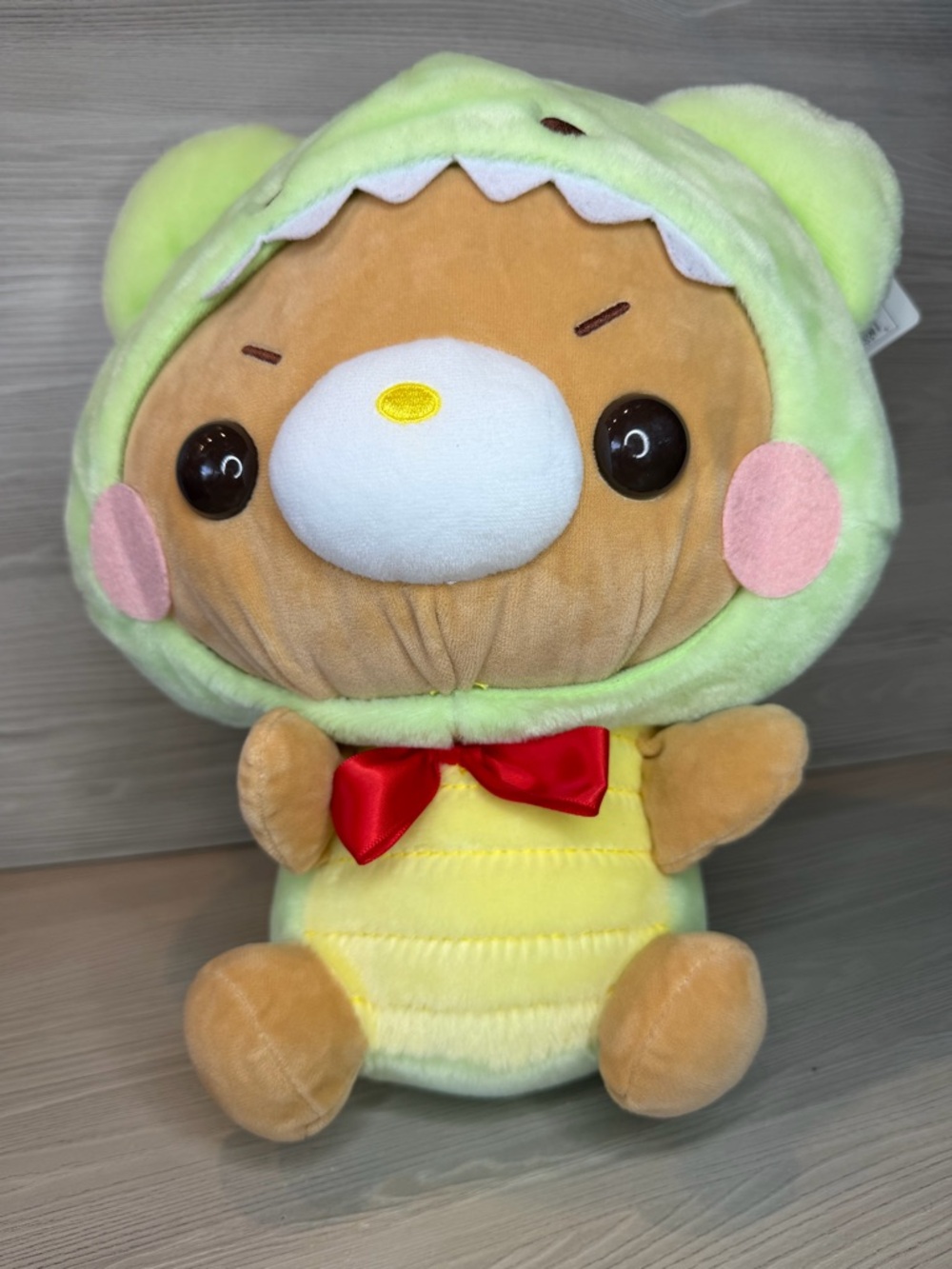 (NWT) GaoAnimal KUMACHAN Plush Cute Teddy Bear in Dinosaur Costume 12"